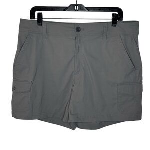 Eddie Bauer Cargo Shorts Women’s 14 Gray Performance Lightweight Gorpcore Hiking